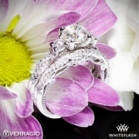 Verragio INS-7074W Beaded Twist Diamond Wedding Set